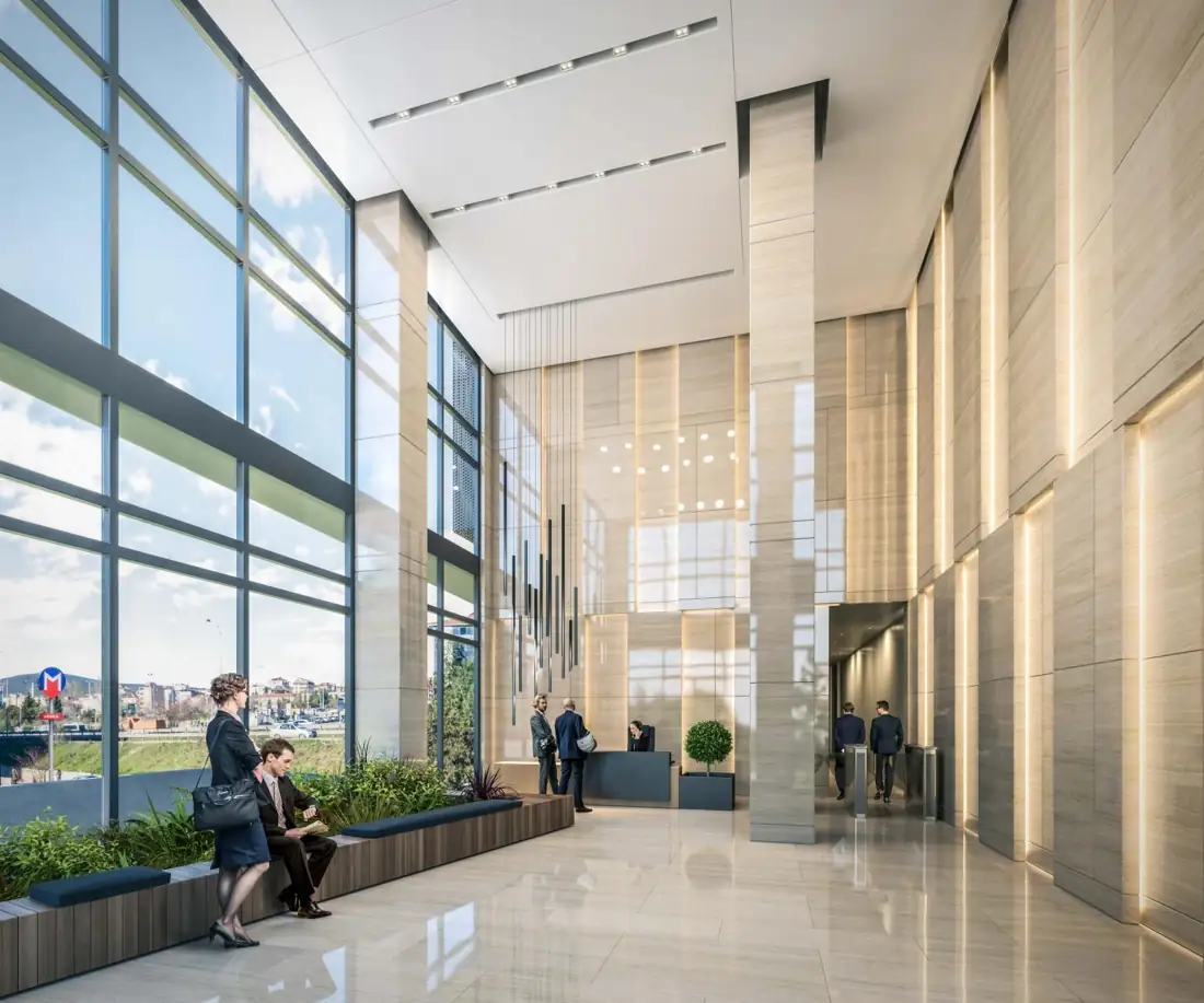 Aytaç Office lobby rendering